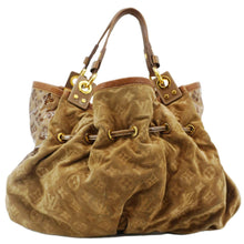 Load image into Gallery viewer, LOUIS VUITTON Irene Monogram Suede Hobo Bag Brown
