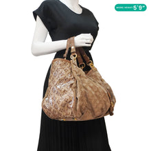 Load image into Gallery viewer, LOUIS VUITTON Irene Monogram Suede Hobo Bag Brown
