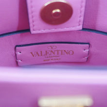 Load image into Gallery viewer, VALENTINO Roman Stud Small Nappa Leather Top Handle Crossbody Bag Flamingo Pink
