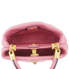 Load image into Gallery viewer, VALENTINO Roman Stud Small Nappa Leather Top Handle Crossbody Bag Flamingo Pink
