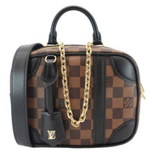 Load image into Gallery viewer, LOUIS VUITTON Valisette Souple BB Damier Ebene Shoulder Bag Black
