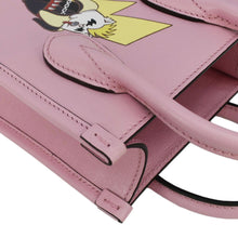 Load image into Gallery viewer, GUCCI X BNF Bananya Print Leather Vertical Tote Bag Pink 671623
