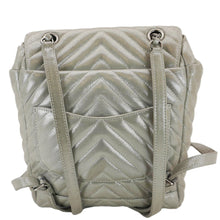 Load image into Gallery viewer, CHANEL Urban Spirit Small Chevron Calfskin Leather Backpack Silver
