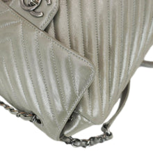 Load image into Gallery viewer, CHANEL Urban Spirit Small Chevron Calfskin Leather Backpack Silver
