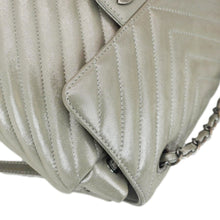 Load image into Gallery viewer, CHANEL Urban Spirit Small Chevron Calfskin Leather Backpack Silver

