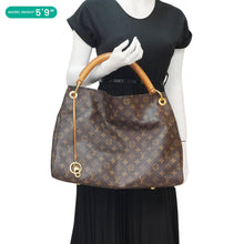 Load image into Gallery viewer, LOUIS VUITTON Artsy MM Monogram Canvas Hobo Bag Brown
