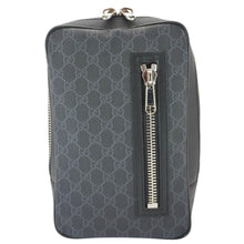 Load image into Gallery viewer, GUCCI GG Supreme Canvas Belt Bag with Zip Pocket Black 478325
