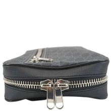 Load image into Gallery viewer, GUCCI GG Supreme Canvas Belt Bag with Zip Pocket Black 478325
