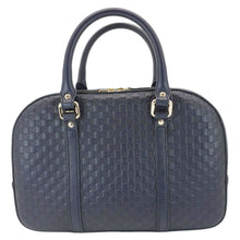 Load image into Gallery viewer, GUCCI Small Microguccissima Leather Crossbody Bag Navy Blue 510286
