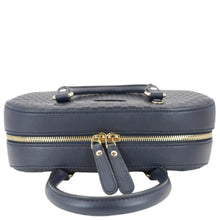 Load image into Gallery viewer, GUCCI Small Microguccissima Leather Crossbody Bag Navy Blue 510286
