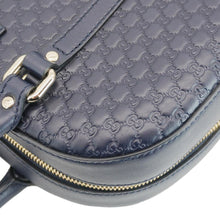 Load image into Gallery viewer, GUCCI Small Microguccissima Leather Crossbody Bag Navy Blue 510286
