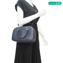 Load image into Gallery viewer, GUCCI Small Microguccissima Leather Crossbody Bag Navy Blue 510286
