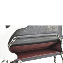 Load image into Gallery viewer, CHANEL Wallet On Chain Quilted Caviar Leather Crossbody Bag Black
