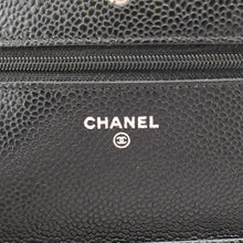 Load image into Gallery viewer, CHANEL Wallet On Chain Quilted Caviar Leather Crossbody Bag Black
