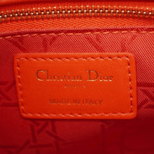 Load image into Gallery viewer, CHRISTIAN DIOR Lady Dior Cannage Lambskin Leather Crossbody Bag Red
