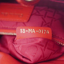 Load image into Gallery viewer, CHRISTIAN DIOR Lady Dior Cannage Lambskin Leather Crossbody Bag Red
