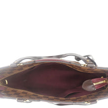 Load image into Gallery viewer, LOUIS VUITTON Jersey Damier Ebene Satchel Bag Bordeaux
