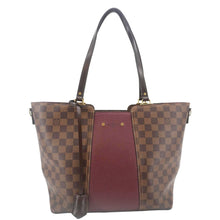 Load image into Gallery viewer, LOUIS VUITTON Jersey Damier Ebene Satchel Bag Bordeaux
