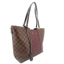 Load image into Gallery viewer, LOUIS VUITTON Jersey Damier Ebene Satchel Bag Bordeaux
