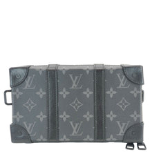 Load image into Gallery viewer, LOUIS VUITTON Soft Trunk Monogram Eclipse Wallet Shoulder Bag Black
