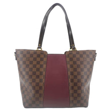 Load image into Gallery viewer, LOUIS VUITTON Jersey Damier Ebene Satchel Bag Bordeaux
