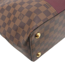 Load image into Gallery viewer, LOUIS VUITTON Jersey Damier Ebene Satchel Bag Bordeaux
