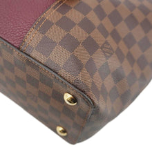 Load image into Gallery viewer, LOUIS VUITTON Jersey Damier Ebene Satchel Bag Bordeaux
