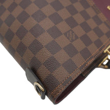 Load image into Gallery viewer, LOUIS VUITTON Jersey Damier Ebene Satchel Bag Bordeaux
