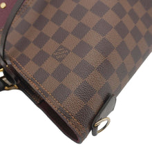 Load image into Gallery viewer, LOUIS VUITTON Jersey Damier Ebene Satchel Bag Bordeaux

