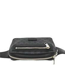 Load image into Gallery viewer, GUCCI GG Supreme Canvas Zip Belt Bag Black 474293
