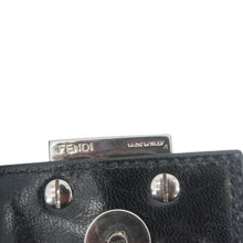 Load image into Gallery viewer, FENDI FF Logo Baguette Neoprene Fiber Shoulder Bag Black
