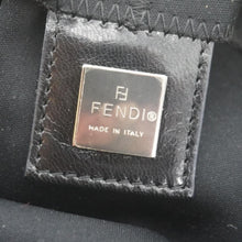 Load image into Gallery viewer, FENDI FF Logo Baguette Neoprene Fiber Shoulder Bag Black
