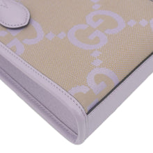 Load image into Gallery viewer, GUCCI Jumbo GG Canvas Mini Tote Bag Purple  671623
