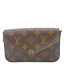 Load image into Gallery viewer, LOUIS VUITTON Felicie Strap &amp; Go Monogram Canvas Crossbody Bag Brown
