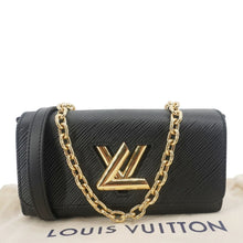 Load image into Gallery viewer, LOUIS VUITTON Twist West Epi Leather Crossbody Pochette Bag Black
