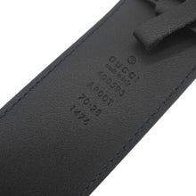 Load image into Gallery viewer, GUCCI Double G Marmont Buckle Smooth Leather Belt Black 400593
