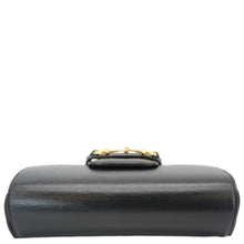 Load image into Gallery viewer, GUCCI Horsebit 1955 Flap Mini Leather Shoulder Bag Black 658574
