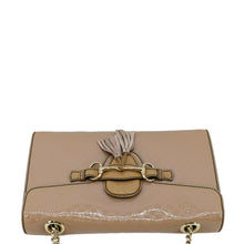 Load image into Gallery viewer, GUCCI Emily Medium GG Guccissima Patent Leather Chain Shoulder Bag Cream 295402
