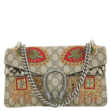 Load image into Gallery viewer, GUCCI Dionysus Small GG Supreme Elephant Embroidered Shoulder Bag Beige 400249
