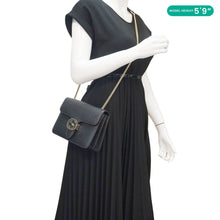 Load image into Gallery viewer, GUCCI Interlocking GG Leather Crossbody Bag Black 510304
