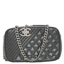 Load image into Gallery viewer, CHANEL Coco Boy Small Quilted Lambskin Camera Case Shoulder Bag Black
