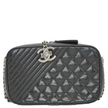 Load image into Gallery viewer, CHANEL Coco Boy Small Quilted Lambskin Camera Case Shoulder Bag Black
