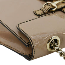 Load image into Gallery viewer, GUCCI Emily Medium GG Guccissima Patent Leather Chain Shoulder Bag Cream 295402
