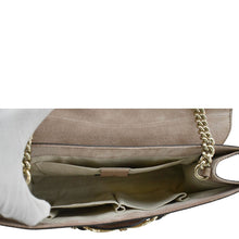 Load image into Gallery viewer, GUCCI Emily Medium GG Guccissima Patent Leather Chain Shoulder Bag Cream 295402
