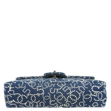 Load image into Gallery viewer, CHANEL Coco Mark No 5 Icon Canvas Chain Shoulder Bag Navy Blue

