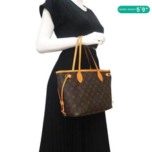 Load image into Gallery viewer, LOUIS VUITTON Neverfull PM Monogram Canvas Tote Bag Brown
