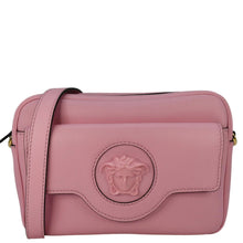 Load image into Gallery viewer, VERSACE La Medusa Leather Shoulder Camera Bag Pink
