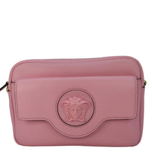 Load image into Gallery viewer, VERSACE La Medusa Leather Shoulder Camera Bag Pink
