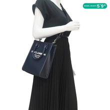 Load image into Gallery viewer, DOLCE &amp; GABBANA Small Nylon Crossbody Bag Navy Blue
