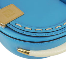 Load image into Gallery viewer, FENDI Moonlight Leather Crossbody Saddle Bag Blue
